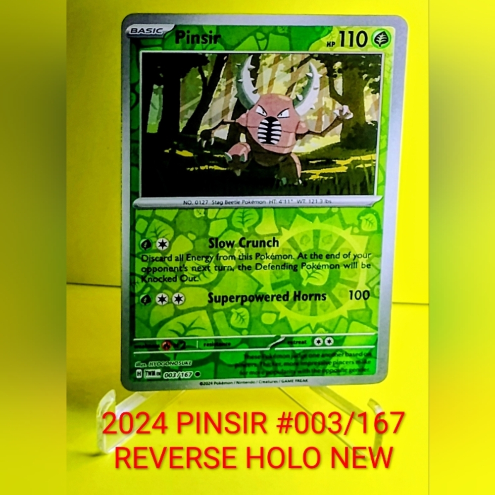 Pinsir Reverse Holo Pokémon Card New From Fresh Package